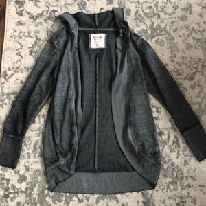 MOSSIMO grey hoodie cardigan